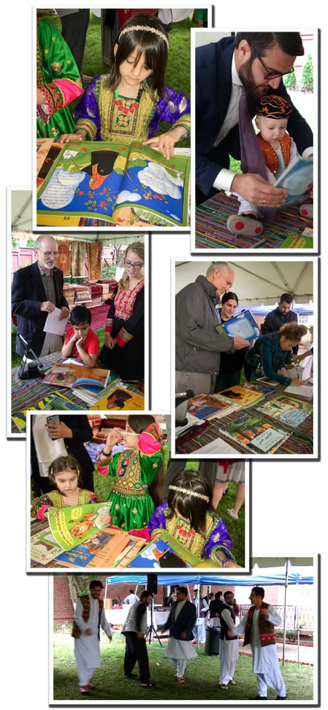 Photo collage from the Afghan Embassy event
