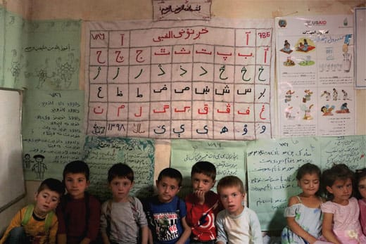 Shughni kids in the classroom